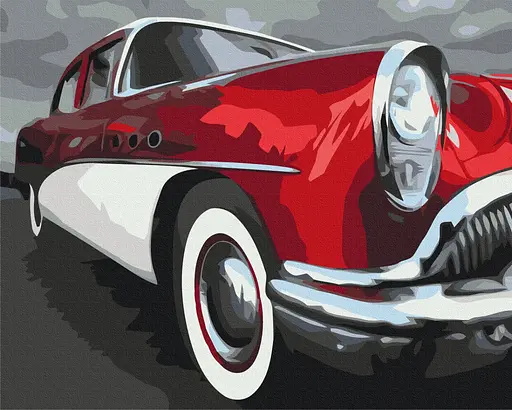 Картина за номерами на підрамнику Brushme Ретро швидкість