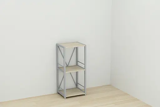 Етажерка 3/34 Ferrum-decor Серії Коннект 73x34x28 сірий ДСП Дуб Сонома 16мм (FRD-104304) - фото 6