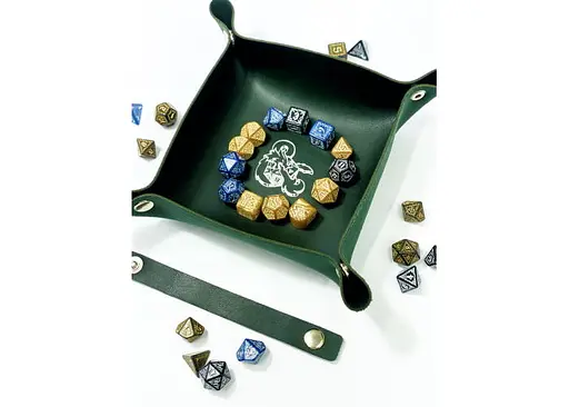 Настільна гра Планета Ігор Лоток для кубиків Дракон (зелений) (Dice tray Dragon green) (pi-dt012) - фото 5