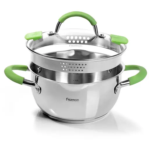 Кастрюля Fissman Charlotte со стеклянной крышкой 2.5 л (5501) - фото 3