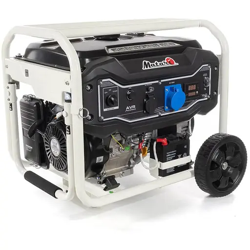 Бензиновий генератор Matari MH9000EA (6кВт), однофазний 220V, 50Hz, об'єм бака 23л, стартер