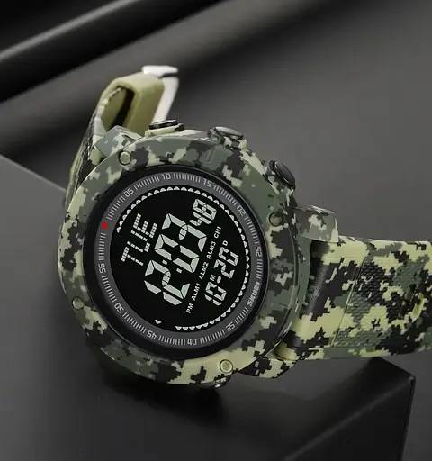 Мужские спортивные часы с компасом Skmei 2095 (Камуфляж) - фото 4