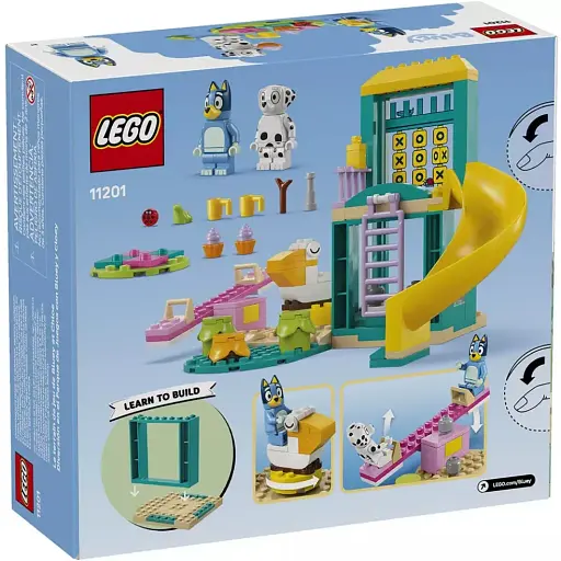 Конструктор LEGO Bluey Веселье из Блуи и Хлоей на игровой площадке 104 детали (11201) - фото 9