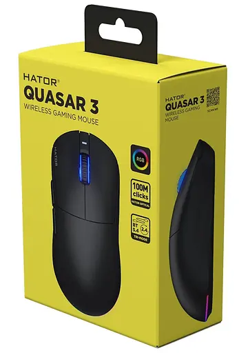 Миша HATOR Quasar 3 Wireless Black (HTM730) - фото 7