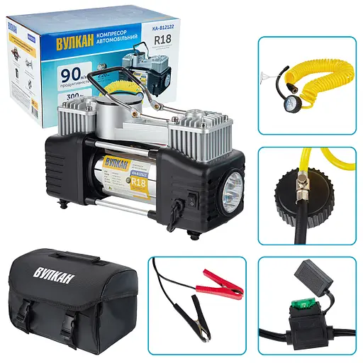 Автомобильный компрессор Vitol Вулкан 150 psi 90 л (KA-B12122) - фото 2