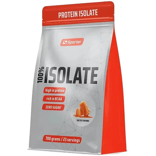 Сироватковий ізолят Sporter 100% Isolate 700 г Солона карамель - фото 1