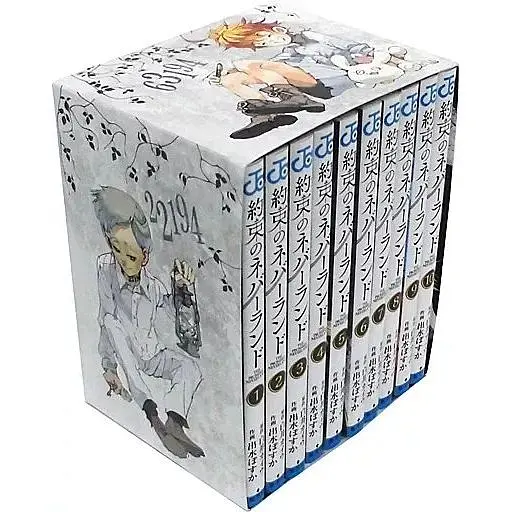 Комплект манги Jump Comics Promised Neverland Обещанный Неверленд на японском языке с 1 по 10 том M JC TPNSET