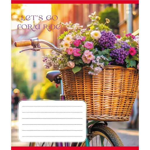 Зошит учнівський "Велосипед" 096-630091K-2 в клітинку, 96 аркушів