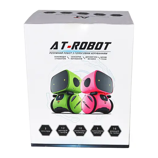 Дитяча іграшка "Інтерактивний робот" AT-Robot AT001-05-UKR синій, з голосовим керуванням - фото 4