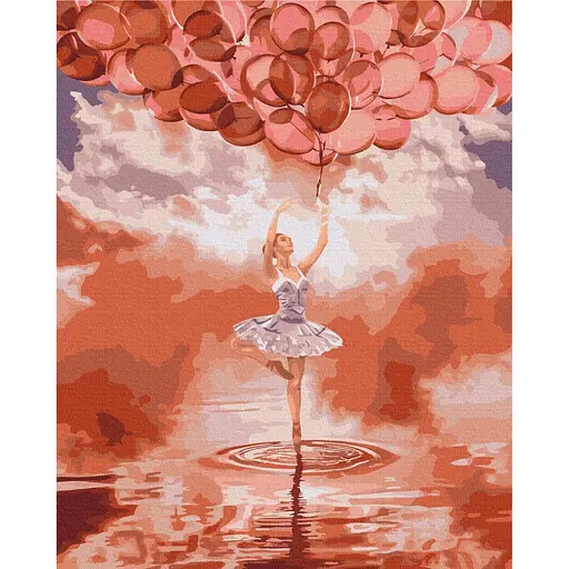 Картина по номерам Балерина на закате Brushme 40x50 см разноцветная 000277474 - фото 1
