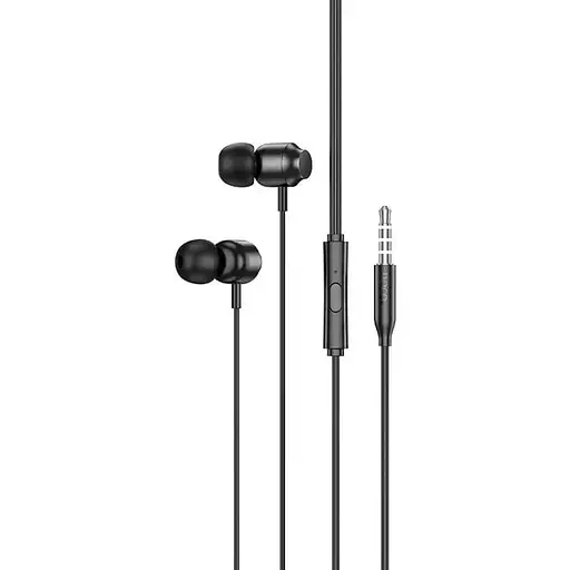 Наушники Hoco Power metal универсальные earphones with microphone M122