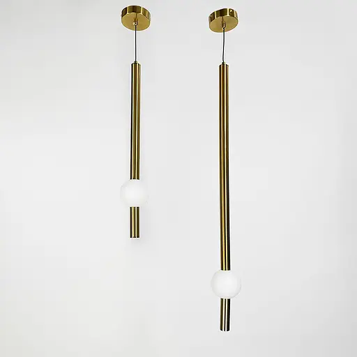 Led светильник латунный в вертикальной форме 60 см на 3 режима | Line F | Арт. YG517 wB/600 VL AB - фото 5