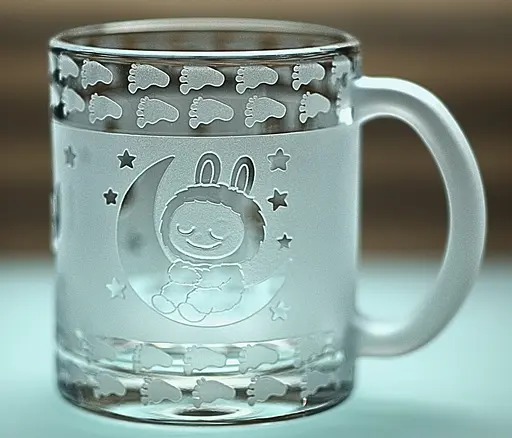 Дитяча скляна чашка 320 мл Лабуба кружка з гравіюванням склянка для малюка Labubu - фото 3