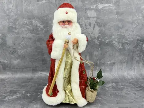 Ялинкова іграшка Дід Мороз, 30 см, музика, 1397-12-А