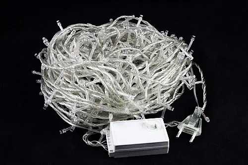 Гірлянда LED нитка на ялинку Різнокольорова 28 метрів 400 LED Laplandia новорічна від мережі прозорий провід (m.01.5T.400-) - фото 2