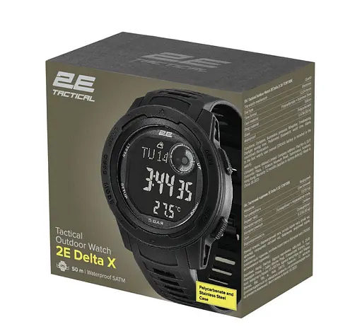 Смарт годинник 2E DeltaX Black з компасом та крокоміром - фото 7