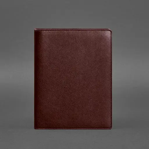 Шкіряний блокнот на сегрегаторі (м'яка обкладинка на кільцях) 13.0 бордовий - фото 5