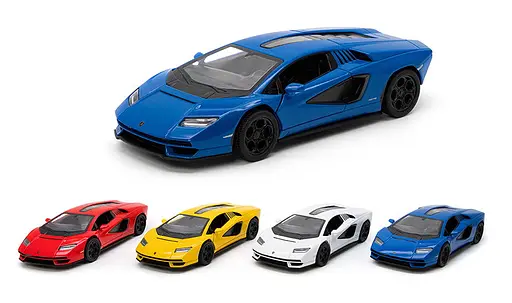Металева інерційна легкова модель Lamborghini Countach LPI 800-4 5", відкриваються двері (В асортименті) - фото 3