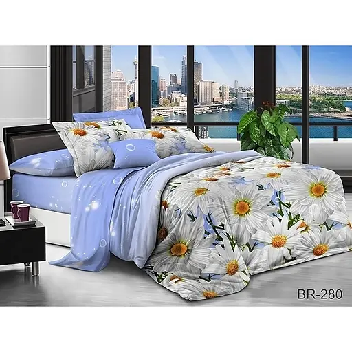 Комплект постільної білизни TAG Tekstil Євро 000210180 (BR280)