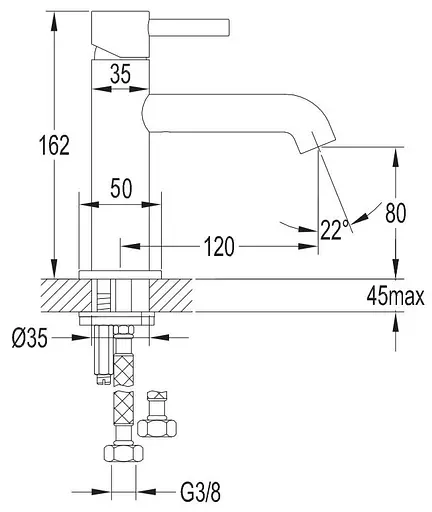 Смеситель для умывальника Omnires Y хром Y1210NCR Хром - фото 4