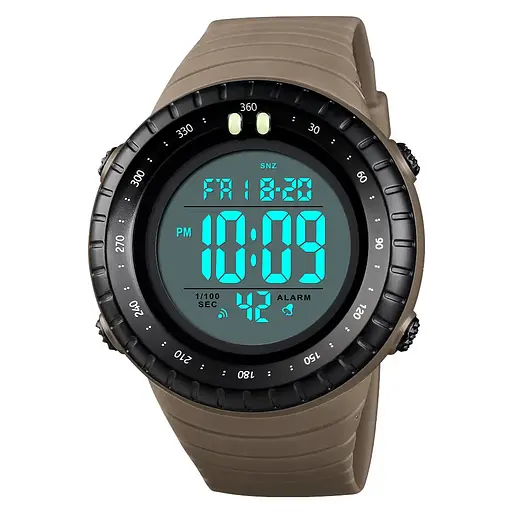 Мужские наручные часы Skmei 1420 Хаки - фото 4
