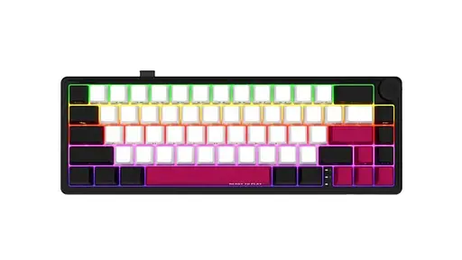 Клавіатура Lorgar KBP70MW Pro Wireless 65% Compact Black Red EN/UA (LRG-KBP70MW-BK-US) - фото 4