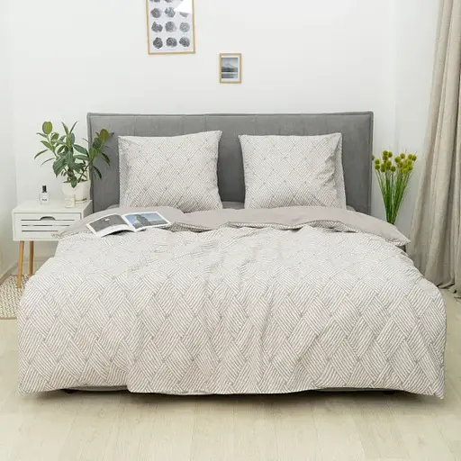 Комплект постільної білизни Viluta полуторний ранфорс 25381 100% бавовна - фото 1