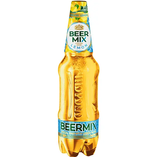 Пиво Оболонь Beermix Lemon світле фільтроване 2.5% 1 л