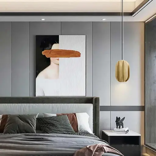 Необычный геометрический латунный светильник 15х24 см | Line F | Арт. MJ15-150*240 - фото 3