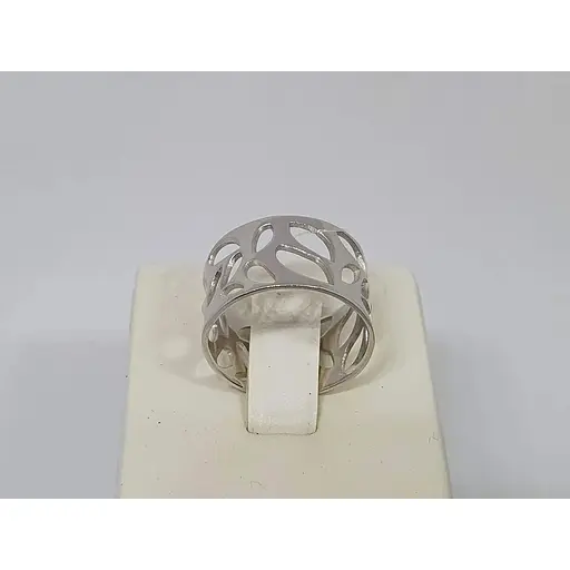 Срібне незамкнене кільце Qvaliz. 90101320ГЛЯН 18 - фото 2