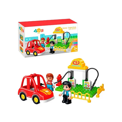 Детский конструктор "Заправка" Bambi 5101 19 деталей - фото 2