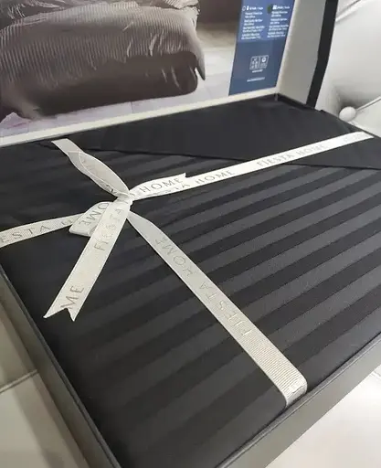 Постільна білизна Line Black Сатин-Stripe Fiesta pbe0052025 - фото 2