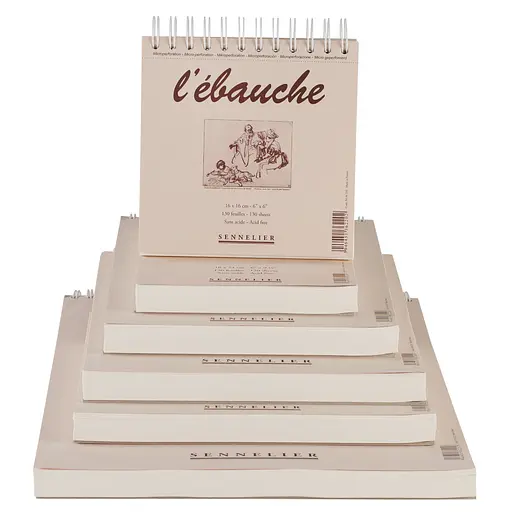 Блокнот на спирали для эскизов и очерков Ebauche Sennelier, 130 листов, 90 г/м, 21x29,7 см - фото 2