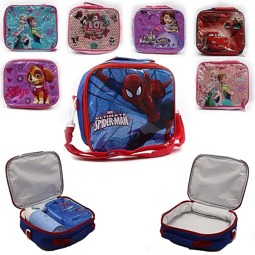 Термосумка детская, 1 отделение, Герои мультфильмов, L, 2 ручки, 24x21x7.5 см, 0567P (в ассортименте) - фото 2