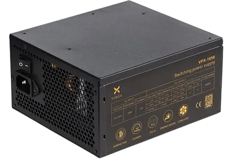 Блок живлення Vinga VPS-1850 1850W Mining edition 80+ Bronze (VPS-1850 Mining edition) Б/В - фото 2