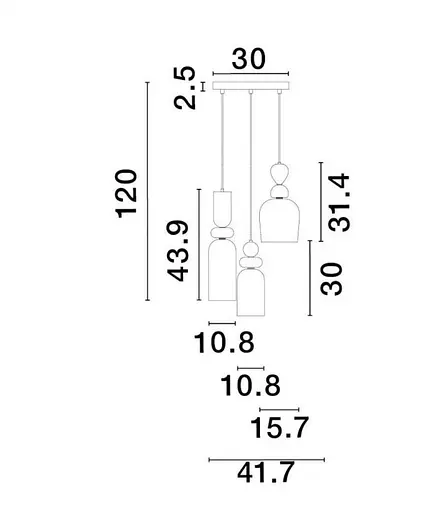 Світильник підвісний MURANO Nova Luce 9009237 - фото 2