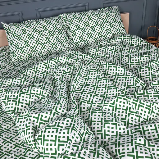 Пододеяльник MirSon бязь Abstract Green 200х220 см (2200013166122) - фото 4