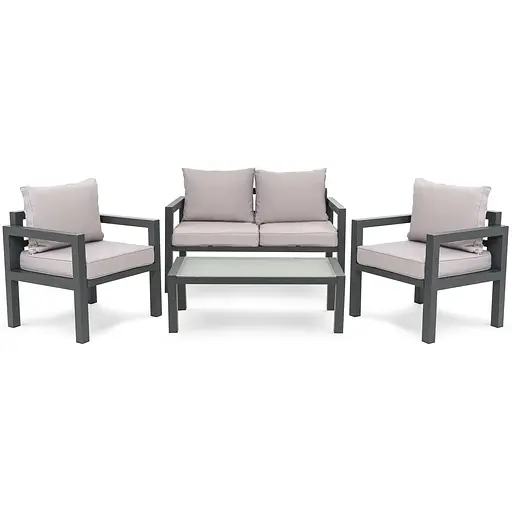 Комплект садовой мебели Di Volio Brescia 2 серый/светло-серый