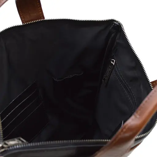 Кожаная мужская сумка TARWA 34х24х1 см sum0026092 - фото 7