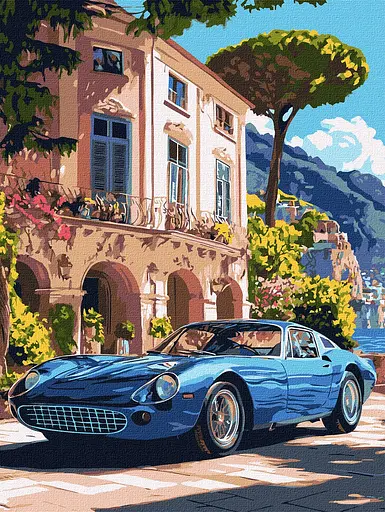 Набір для розпису по номерах Італійська класика, Ideyka, 30x40 см, КНО6366