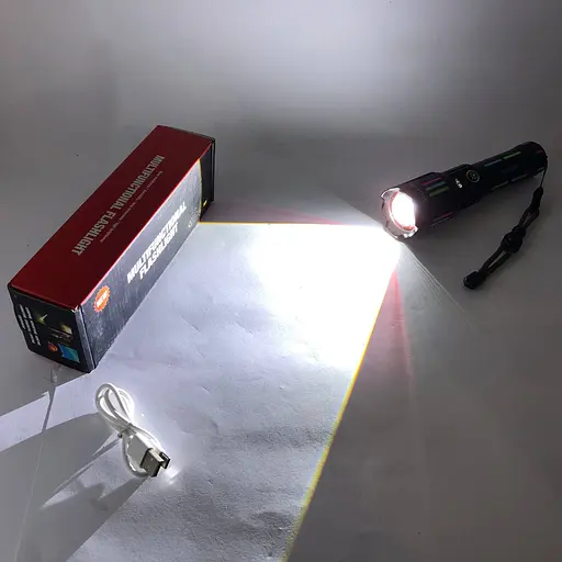 Ручний ліхтар W515-TG zoom + LCD + Type-C + PowerBank + 1х18650 (26650) 5 режимів - фото 7