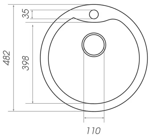 Кухонная мойка Platinum 480 TURAS (SP000025046) - фото 6