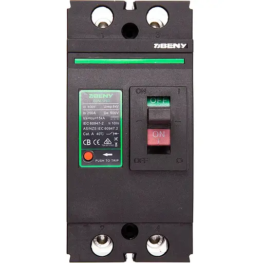 Автоматический выключатель постоянного тока HiSmart 2P, 250A, 500VDC