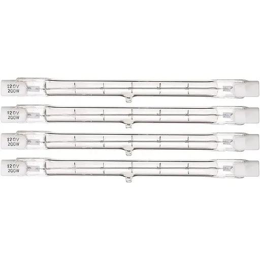 300-ватні галогенні лампи J-типу 4,64 дюйма, 120 В, двобічні галогенні лампи. База Q300T3 r7s 118mm