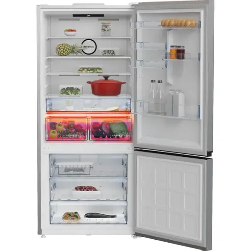 Холодильник Beko с нижней морозильной камерой 193x83x76 холод.отд. 400 л мороз.отд. 170 л 2дв. А+ NF HarvestFresh инвертор нерж - фото 5