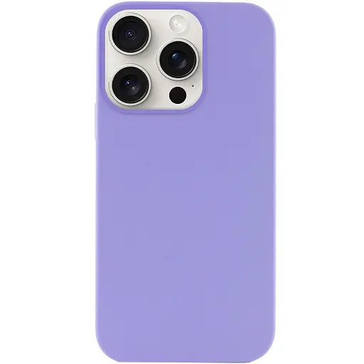 Чохол Epik Silicone Case Full Protective AA NO LOGO для Apple iPhone 15 Pro 6.1 Бузковий/Dasheen - фото 1
