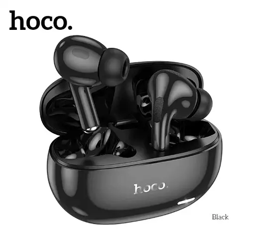 Наушники беспроводные Hoco EW60 Norman true wireless BT headset 30/300mAh 4h Черные  - фото 3
