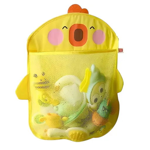 Детская корзина для хранения игрушек YB 1754 Цыпленок настенный тканевый желтый 35 х 41 см - фото 2