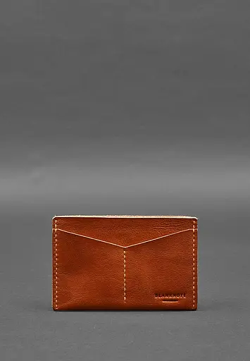 Кожаная обложка-органайзер для документов 6.2 светло-коричневый краст - фото 2