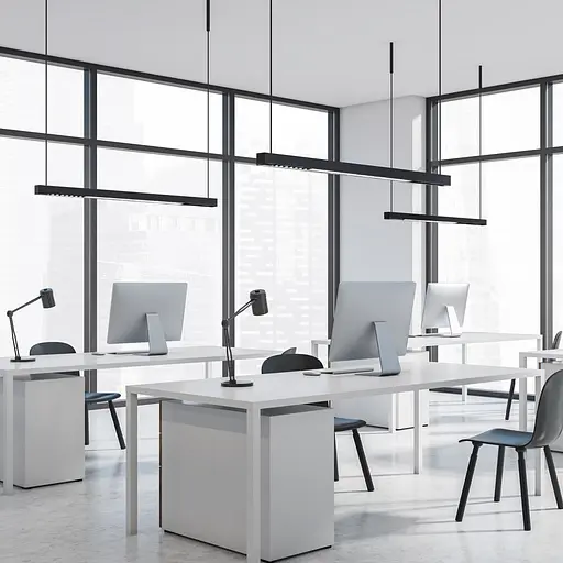 Світлодіодний лінійний світильник Ardero AL4031 40Вт 5000K чорний - фото 2